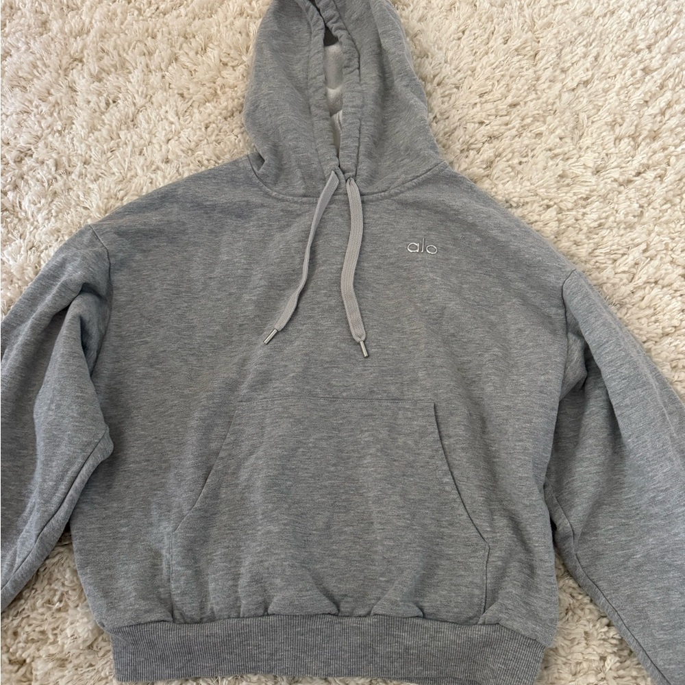 ALO Yoga Heather Gray Hoodie